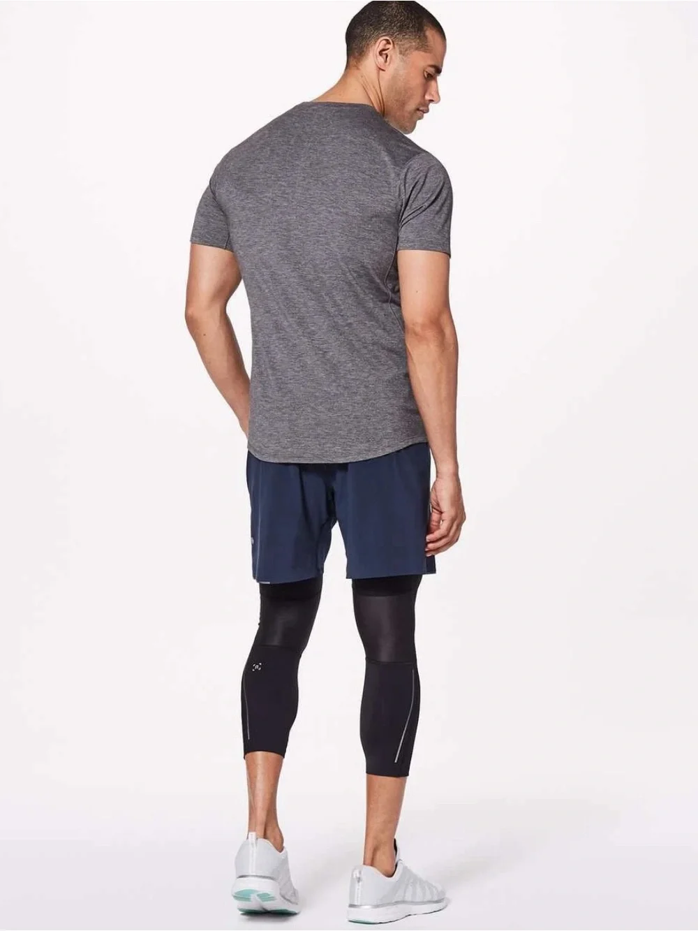 NWOT -Lululemon Men’s Surge Light 3/4 Tight 25’´ Black Reflective Accent Size L - Picture 3 of 14